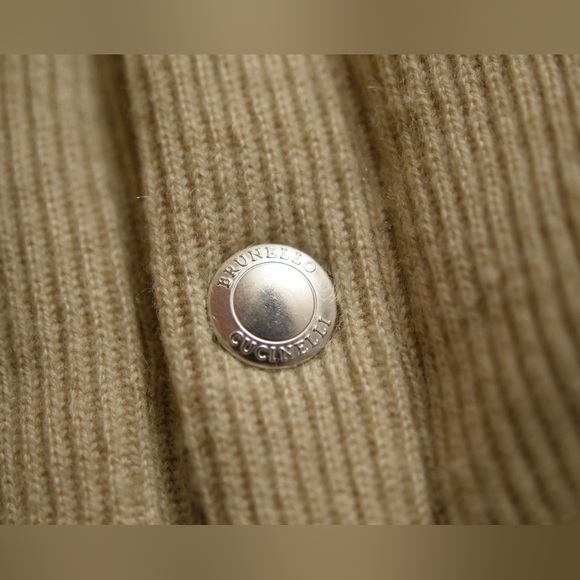 Brunello Cucinelli Cashmere Knit Down Jacket with detachable hood - Picture 8 of 11